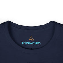 Load image into Gallery viewer, LivingWorks suicide prevention HELPER women's tee