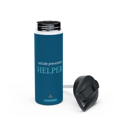 LivingWorks HELPER stainless steel water bottle