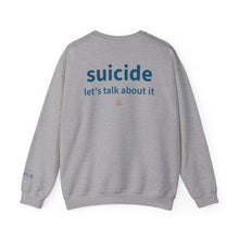 Load image into Gallery viewer, LivingWorks unisex "suicide let's talk about it" HELPER pullover sweatshirt