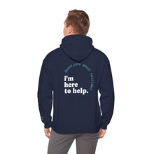 Load image into Gallery viewer, LivingWorks &quot;Questions about suicide?&quot; HELPER hoodie