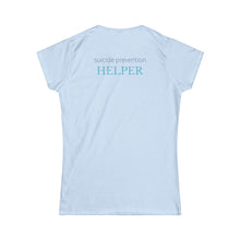 Load image into Gallery viewer, LivingWorks suicide prevention HELPER women's tee